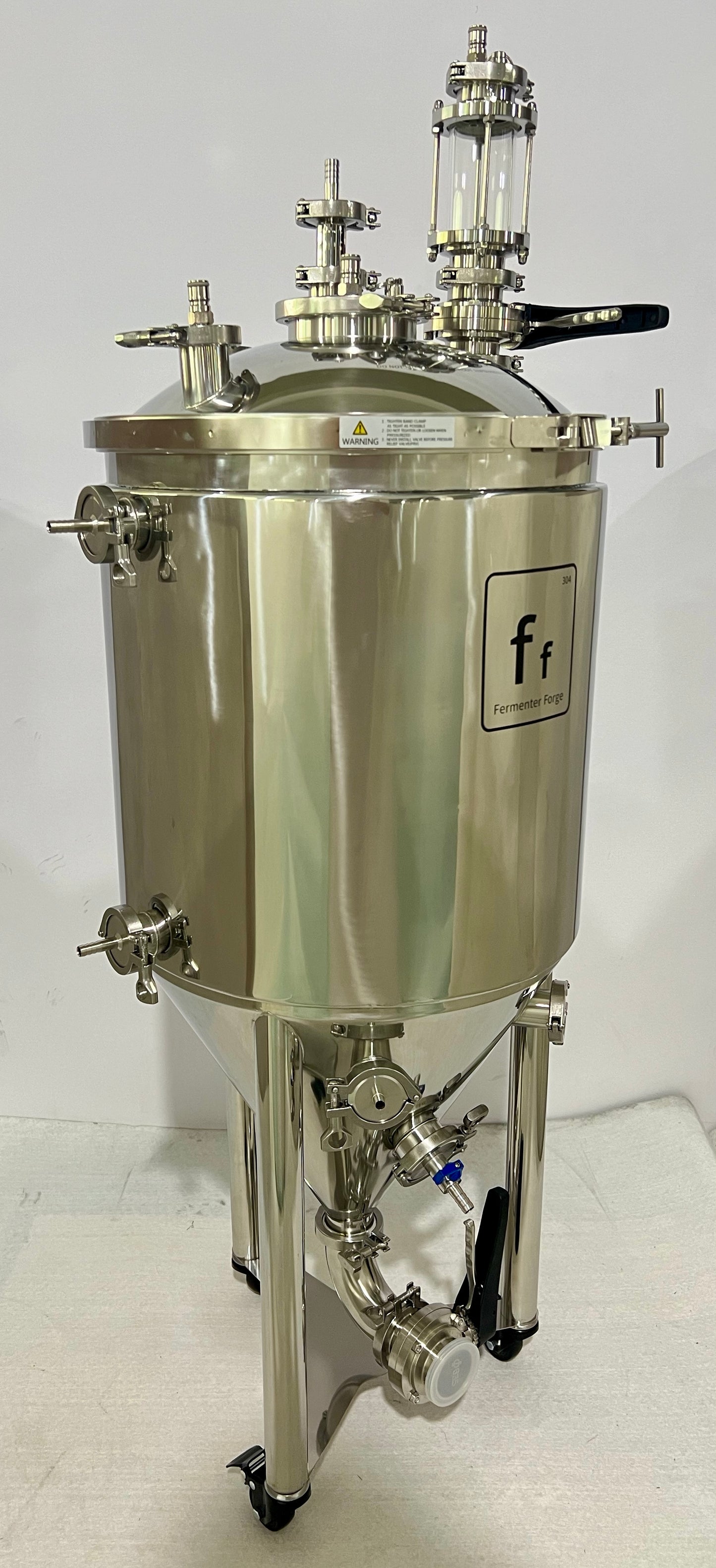 PFD30L Jacketed Conical Fermenter (Standard configuration)