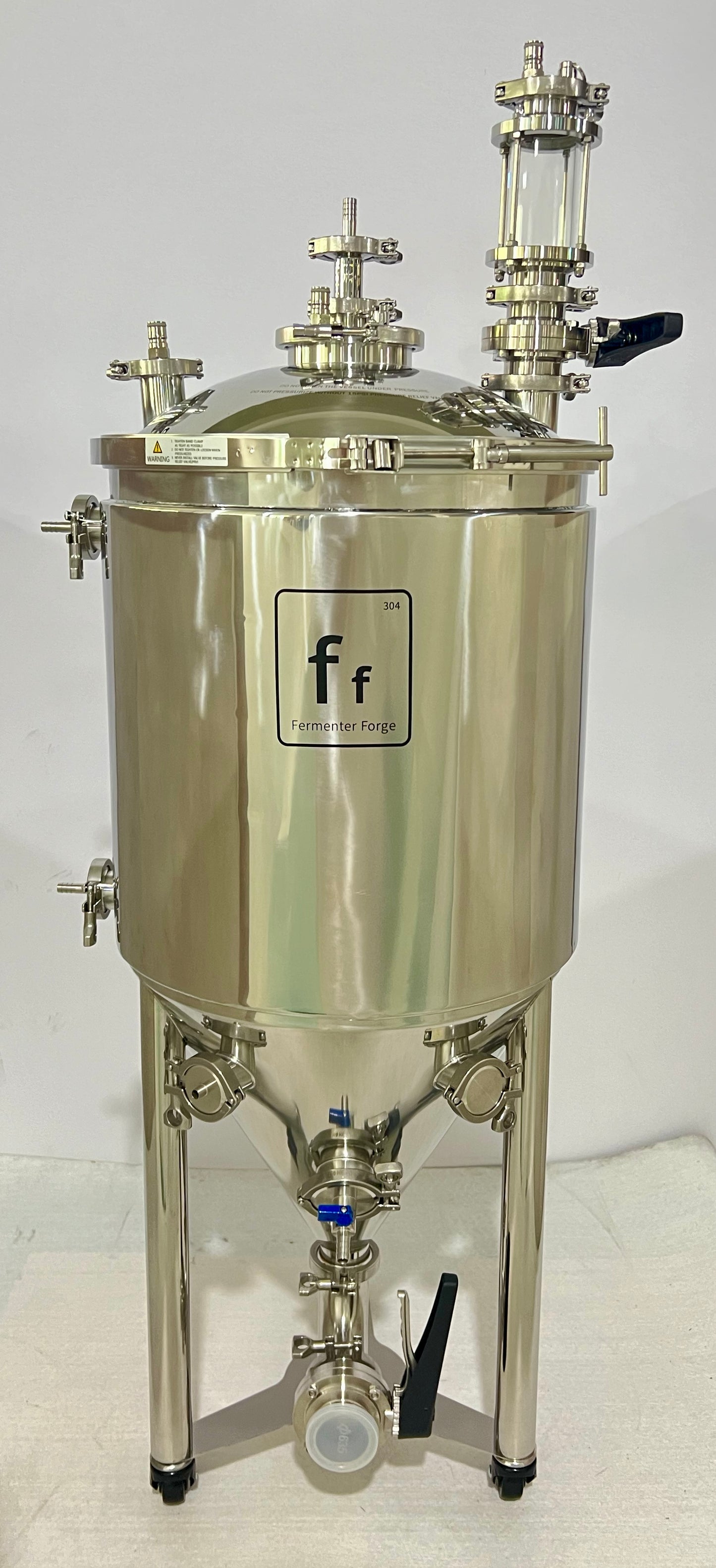 PFD30L Jacketed Conical Fermenter (Standard configuration)