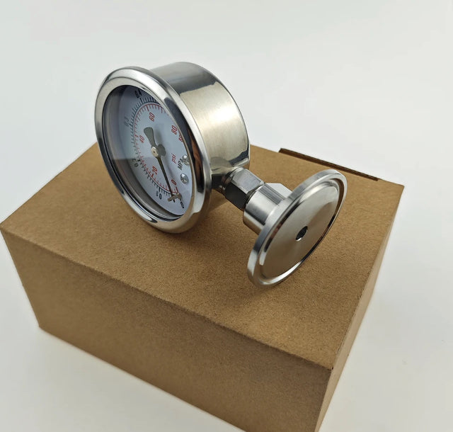 1.5" Tri clamp Pressure gauge 0 - 3 bar