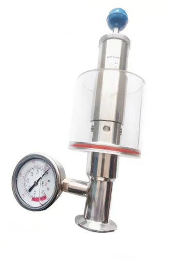 1.5" Pressure Relief spunding Valve with pressure Gauge