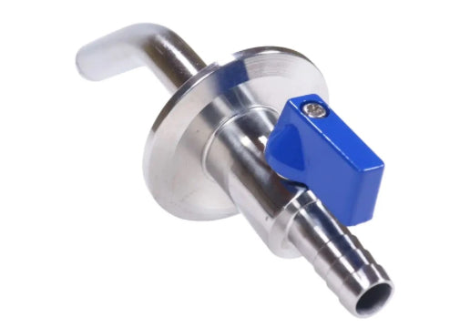 Sample valve with rotary racking arm